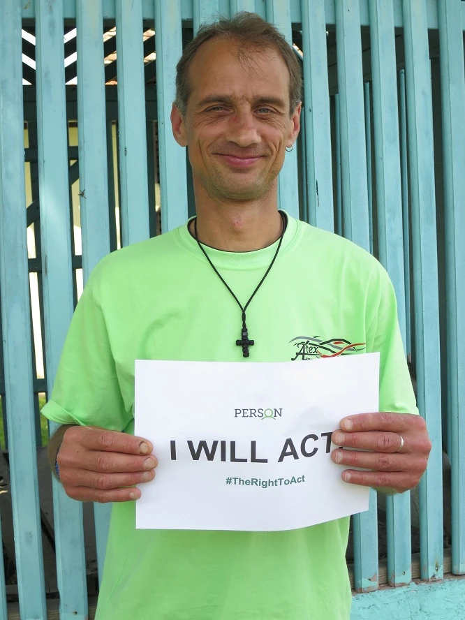 I spent 21 years without any rights in an institution. Now I can work and start my life, says Nebojsa