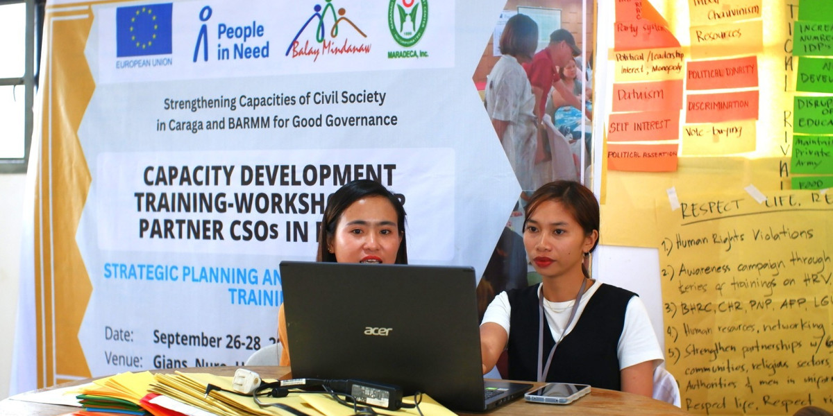 Workshop strategického plánování a propagace organizací občanské společnosti v Upi, Maguindanao, který zprostředkovala Balay Mindanaw Foundation Inc. v rámci projektu Posílení občanské společnosti v Caragě a BARMM pro dobrou správu věcí veřejných.