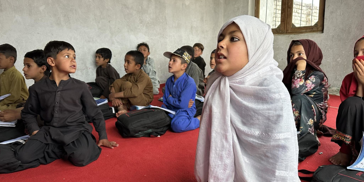 Community-Based Education classes established by People in Need in Bagrami (Kabul Province) in Afghanistan. Funded by AHF.
