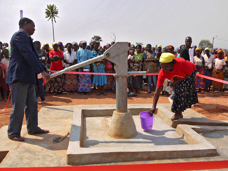 Construction of wells and waste management