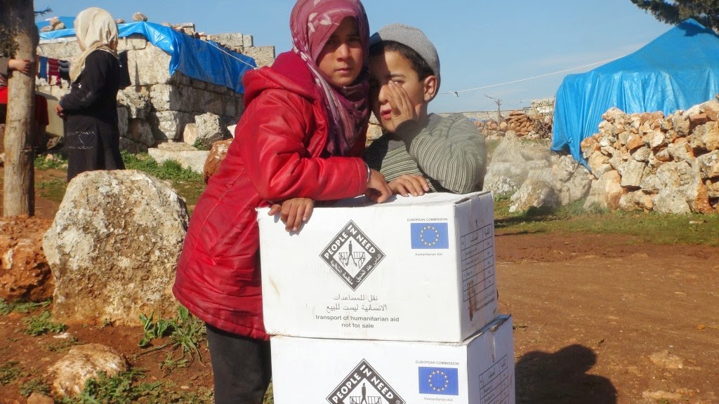 The conflict in Syria is in its 4th year. We have provided aid for 1.4 million people
