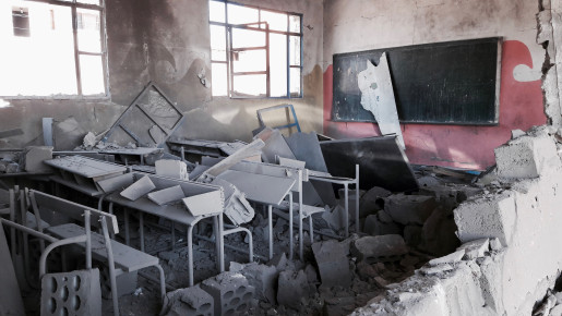 Syrian school supported by People in Need destroyed by airstrike as fighting in Idlib and Aleppo governorates escalates 