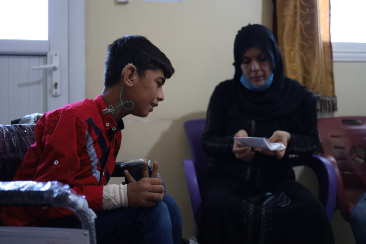 With just a wheelchair and a hearing aid a life is transformed in Syria